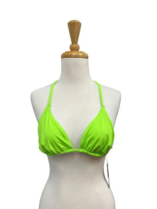 SKIMS Neon Lime Triangle Bikini Top - Picture 1 of 8
